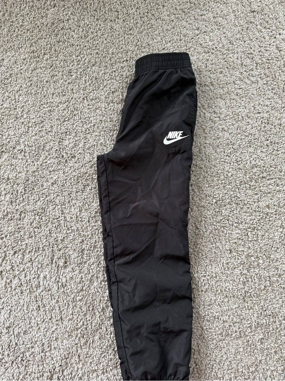 Nike Kids Black Jogger Sweatpants with White Logo